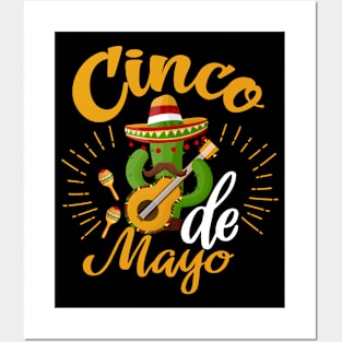 Funny Mexico Cinco de Mayo Pepper Mexican Posters and Art